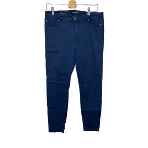 Liverpool Women's Sz 10 / 30 The Ankle Skinny‎ Pants Chinos Navy Blue Stretch